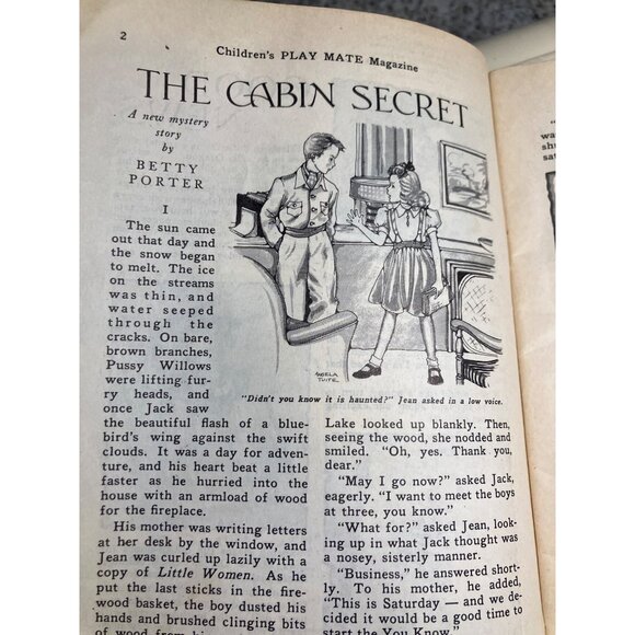 Childrens Play Mate Magazine May 1940 Featuring Stories Rhymes & Puzzles - Picture 5 of 16